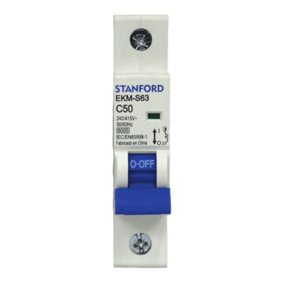 Interruptor Automático 1x50A 6KA Curva C STANFORD 2