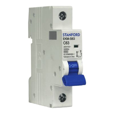 Interruptor Automático 1x63A 6KA Curva C STANFORD