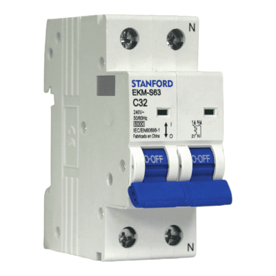 Interruptor Automático 2x32A 6KA Curva C STANFORD 1