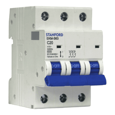 Interruptor Automático 3x20A 6KA Curva C STANFORD 1