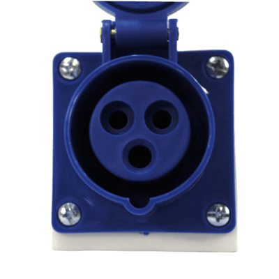 Enchufe Industrial Hembra Sobrepuesto 16A 220V 2P+T STANFORD