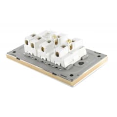 1 Interruptor 9/12 + 2 Enchufes 10A 250V, Linea Advantage 1