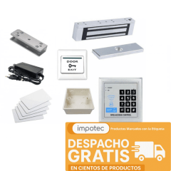 Kit Cerradura Magnetica 180KG Completa con Soporte U 3