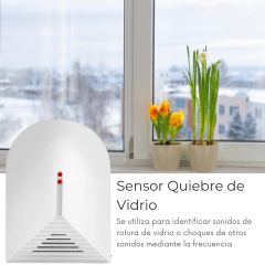 Sensor De Quiebre De Vidrio cableado Para Alarmas Gsm 2