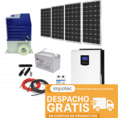Kit Motor 2000KG Solar Uso Condominio 50 Aperturas  Diarias 8
