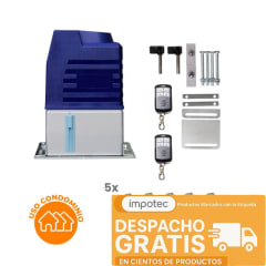 Kit Motor Portón Automático 2000kg Uso Condominio + 5m Cremallera 4