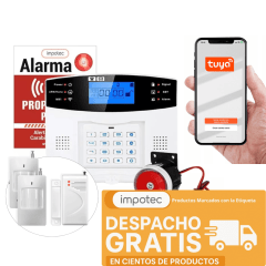 Alarma Wifi 4g Kit 2 Sensor Mov +  Sensores Mag / Impotec 4