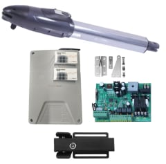 Kit 2 Brazo Motor Batiente Condominio Uso Intenso 350KG 3.5MT + Cerradura 1