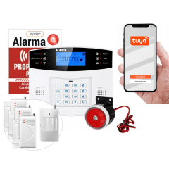 Alarma Wifi 4g Kit 3 Sensores Mag + 1 Sensor Mov / Impotec 1