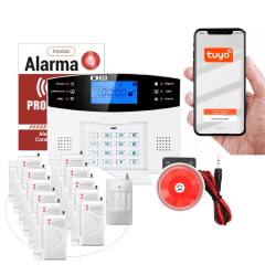 Alarma Wifi 4G Kit 11 Sensores Mag + 1 Sensor Mov / IMPOTEC 1