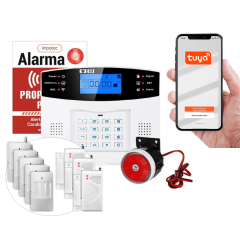 Alarma Wifi 4G Kit 3 Sensores Mag + 5 Sensores Mov / IMPOTEC 1