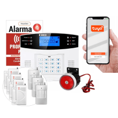 Alarma Wifi 4G Kit 4 Sensores Mag + 3 Sensores Mov / IMPOTEC 1