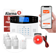 Alarma Wifi 4G Kit 5 Sensores Mov + 1 Sensor Mag / Impotec 1