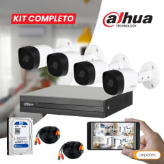 Kit Completo 4 Cámaras Alta Definición + Cables Camaras + Disco 1TB 2