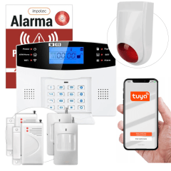 Alarma Wifi 4g Kit 4 Sensores + Sirena Inalámbrica / Impotec 1