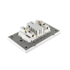 Cargador USB / Tipo C Muro + 2 Enchufes 10A 250V,  Linea Crystal 5