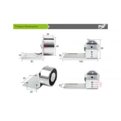 Cerradura magnética para puerta automática 12V 1