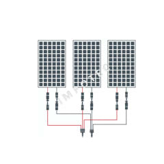 Conector MC4  3 en 1 (3 Patas) ,  para paneles solares 1