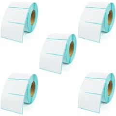 Pack 5 Rollos Etiquetas Térmicas Adhesivas 60mm X 40mm 700 Unidades 2