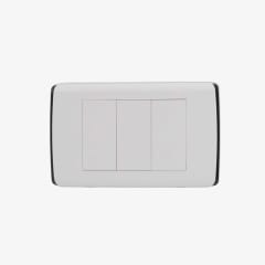 Placa Triple Enchufe o Interruptor UltraSmart Style White 0
