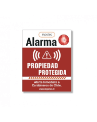 Alarma Comunitaria 20W + UPS Respaldo + 4 Controles + 4 Placas Disuasivas / IMPOTEC 3