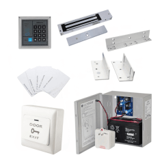 Kit Cerradura 180KG Soportes Fuentes Botón Batería 2