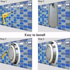 Foco Piscina RGB Control Remoto 12W 230mm small bulbs AC12V 2