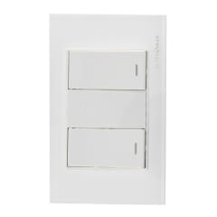 Interruptor 9/12 2 Modulos Linea Crystal 10