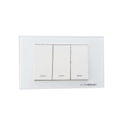 Interruptor 9/12 3 Modulos Linea Crystal 3