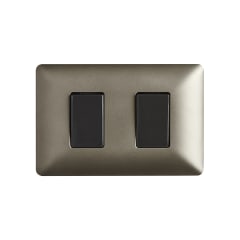 Interruptor Doble 9/15 10A STANFORD Café 0