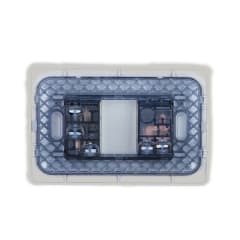 Interruptor Simple 9/12 + Tomacorriente Simple 10A STANFORD Café 3