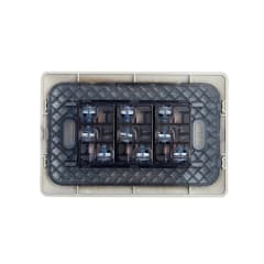 Tomacorriente Triple 10A STANFORD Café 3