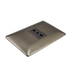 Tomacorriente Simple Bipaso 10/16A STANFORD Café 4