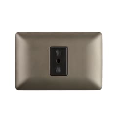 Tomacorriente Simple Bipaso 10/16A STANFORD Café 0