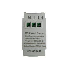 Smart Switch WiFi 1 Canal con Pulsador Físico Blanco 1