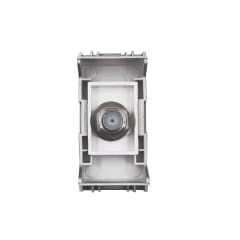 Toma TV Cable Muro Linea Crystal Grey 4