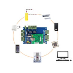 Panel Control de Acceso 2 Puertas + Fuentes UPS + Software 8