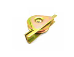 Rueda para Porton con soporte de montaje ranura en U 85mm 3