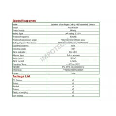 Sensor Movimiento Inalambrico Para Alarma 360 Techo Impotec 2