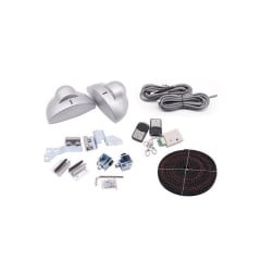 Sistema de Apertura 2 hojas Puertas de Vidrio Corredera 11