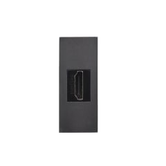 Placa de Muro 1 Puerto HDMI Linea Crystal Grey 2