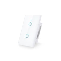 Smart Switch 2 Canales Blanco Para Alarma G90 Plus 5