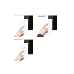 Smart Switch 2 Canales Negro Para Alarma G90 Plus 4