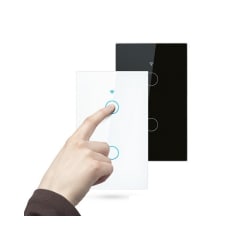 Smart Switch 2 Canales Negro Para Alarma G90 Plus 5