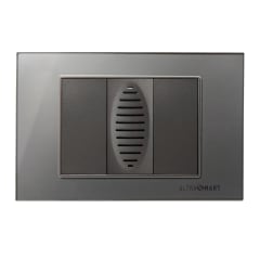 Interruptor Zumbador Embutido Linea Crystal Grey 0