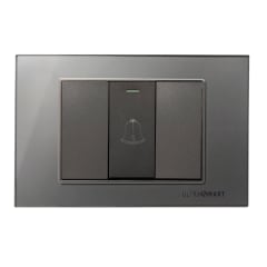 Pulsador Timbre Linea Crystal Grey 0