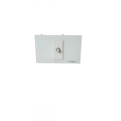 Toma Terminal TV Cable Coaxial Crystal White 3