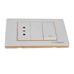 Tomacorriente 10A Simple + Interruptor 9/12 Doble Advantage 4