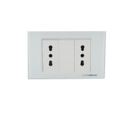 Tomacorriente 16A Doble Crystal White 6