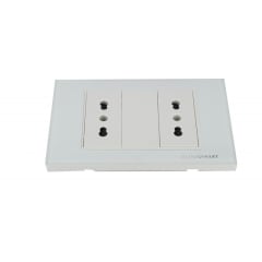 Tomacorriente 16A Doble Crystal White 8